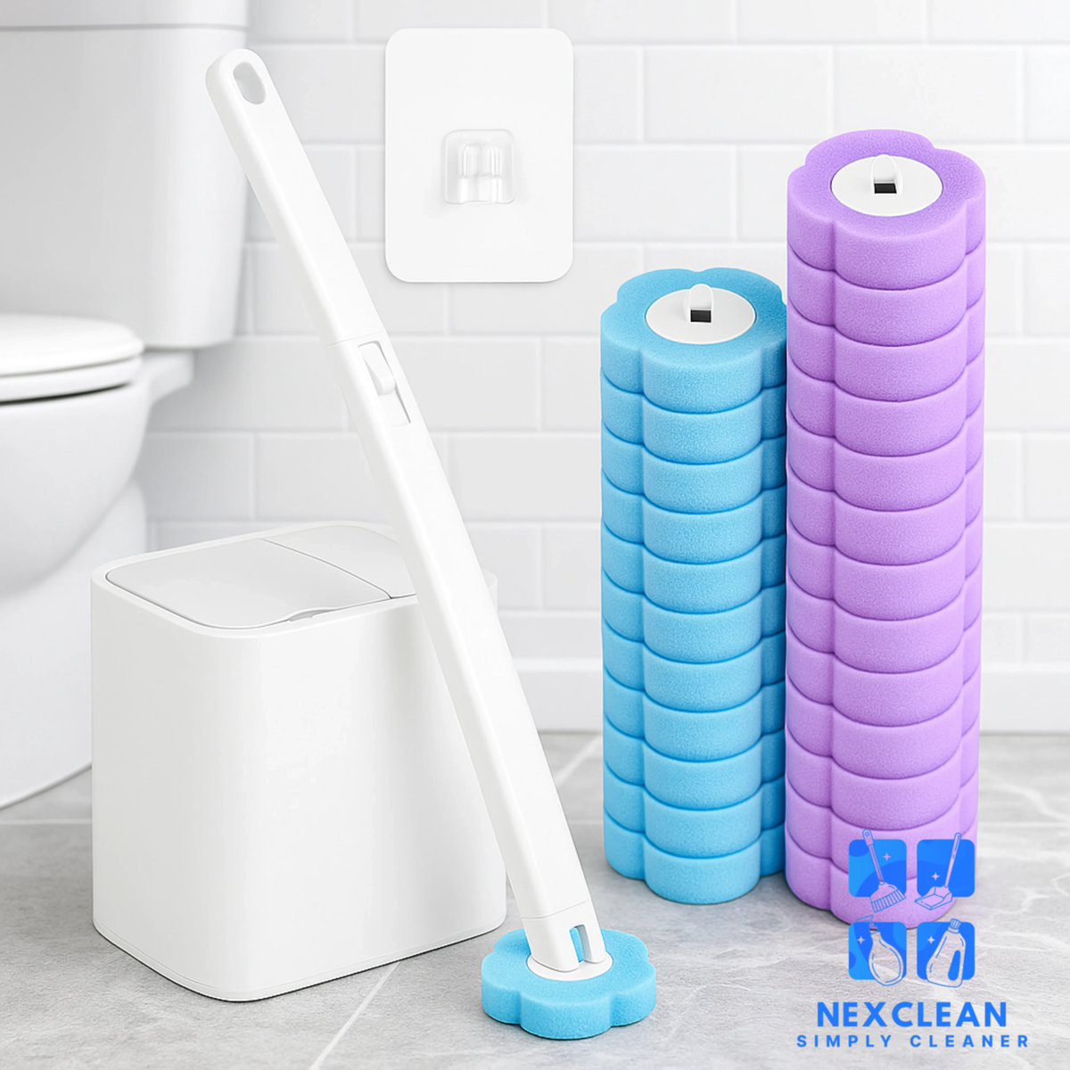 NexClean™ Innowacyjna szczotka z wymiennymi końcówkami do WC